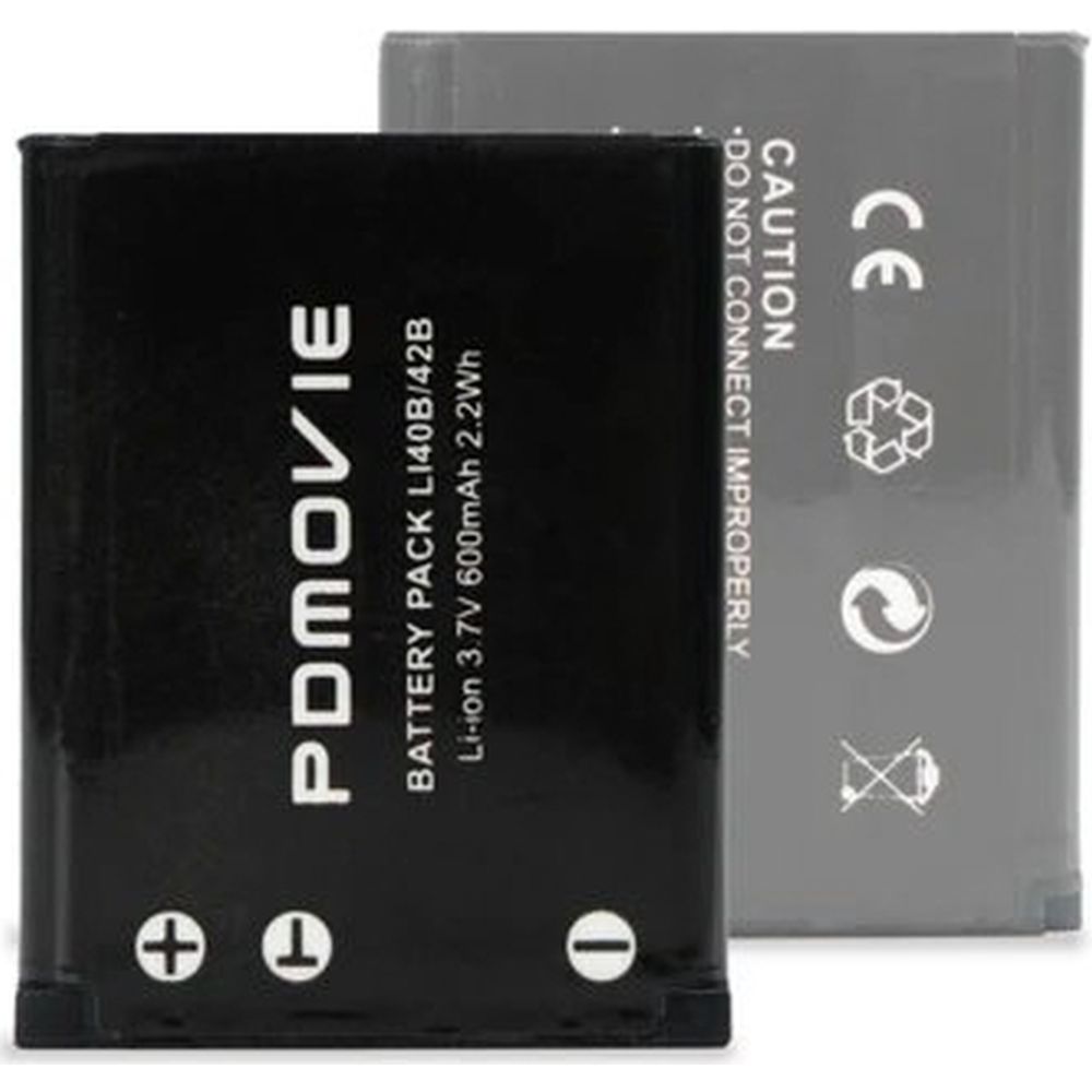 PDMovie Li42B Battery x 2 (3.7V 600mAh 2.2Wh)