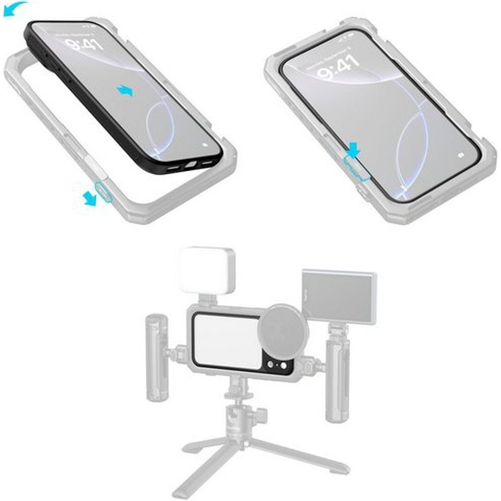 SmallRig 5790 FilMov Lightweight Photography Bumper Case for iPhone 17 Pro, Black