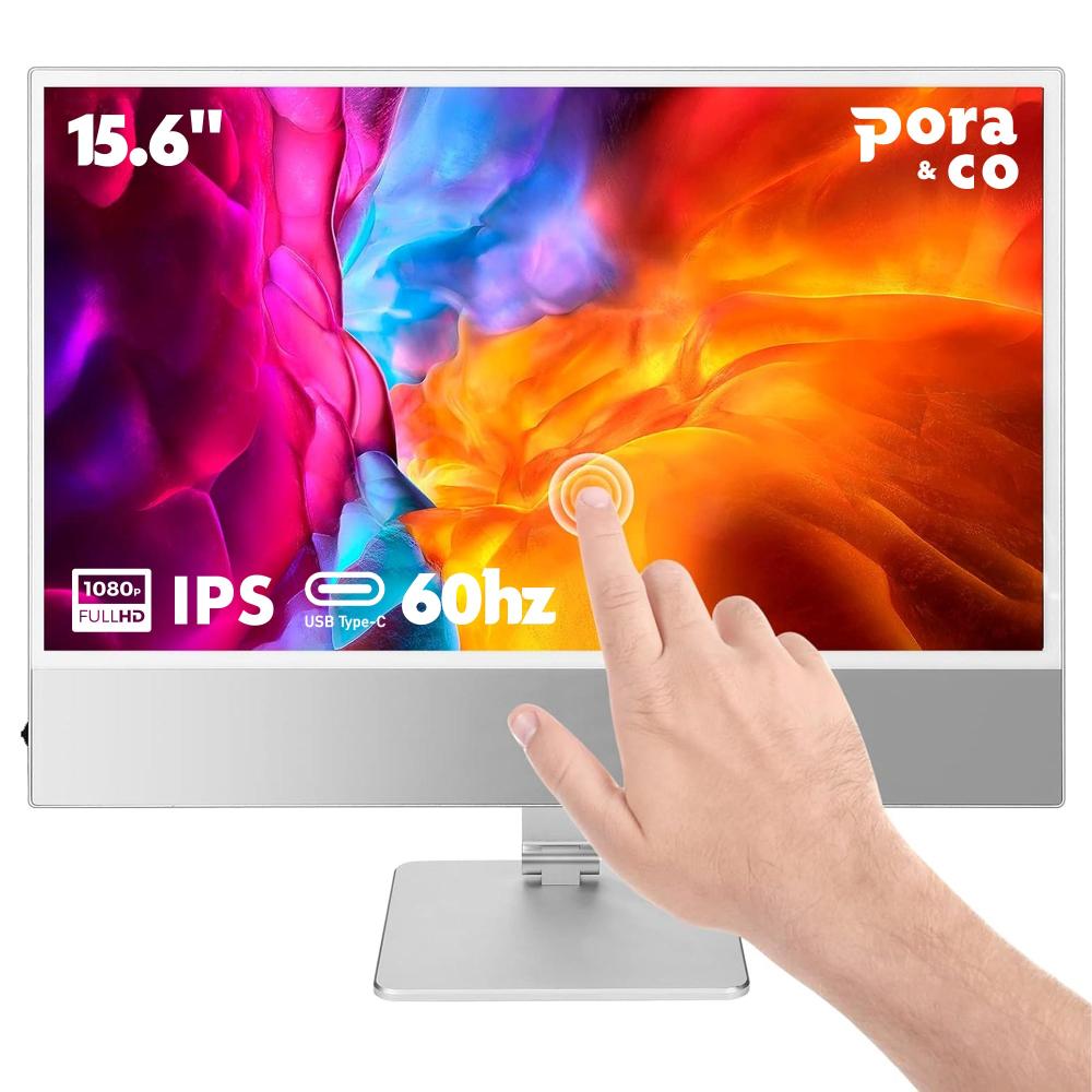 Pora&Co Portable monitor 15.6 touch screen + stand