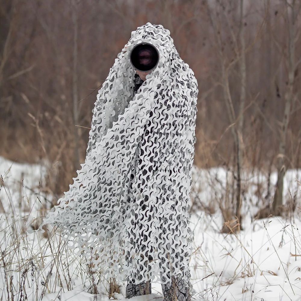 Buteo Photo Gear 3D Leafs Camouflage Net Snow 1.5x3 m
