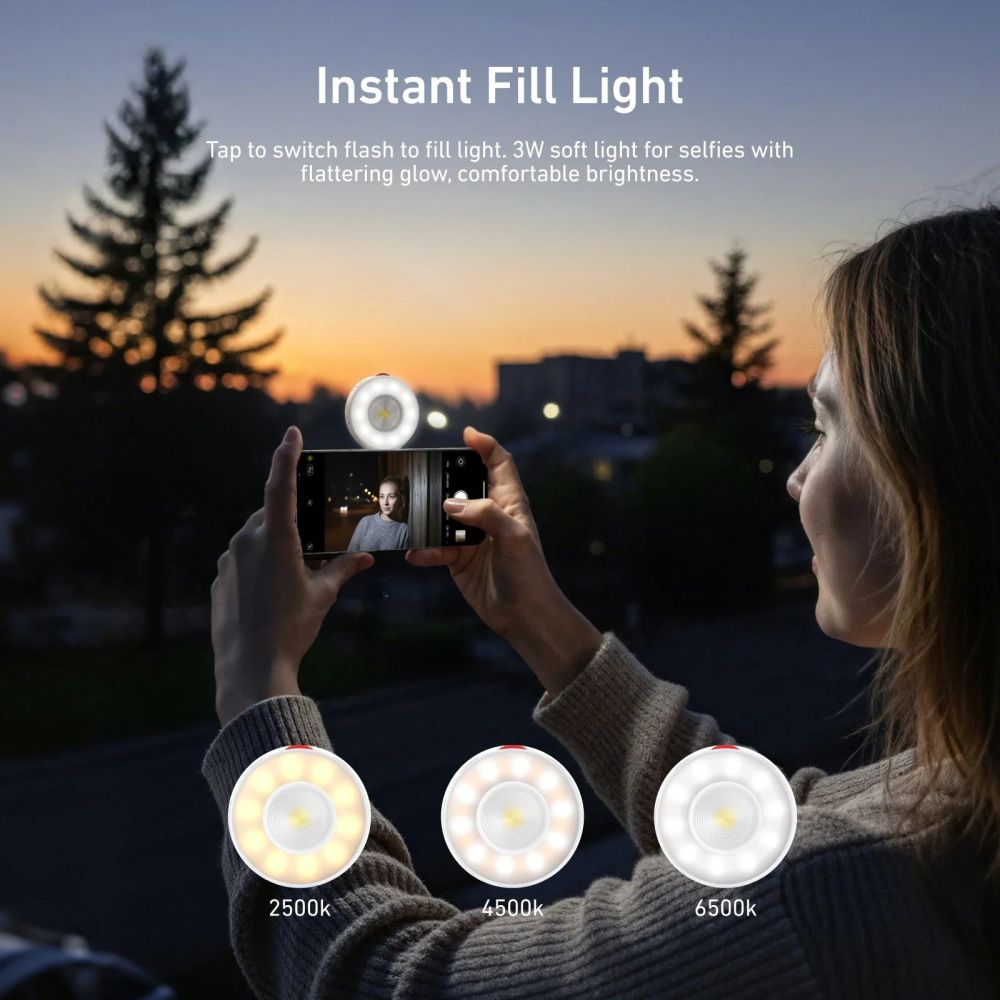 Telesin Magnetic Flash & Ring Light MagSafe - white