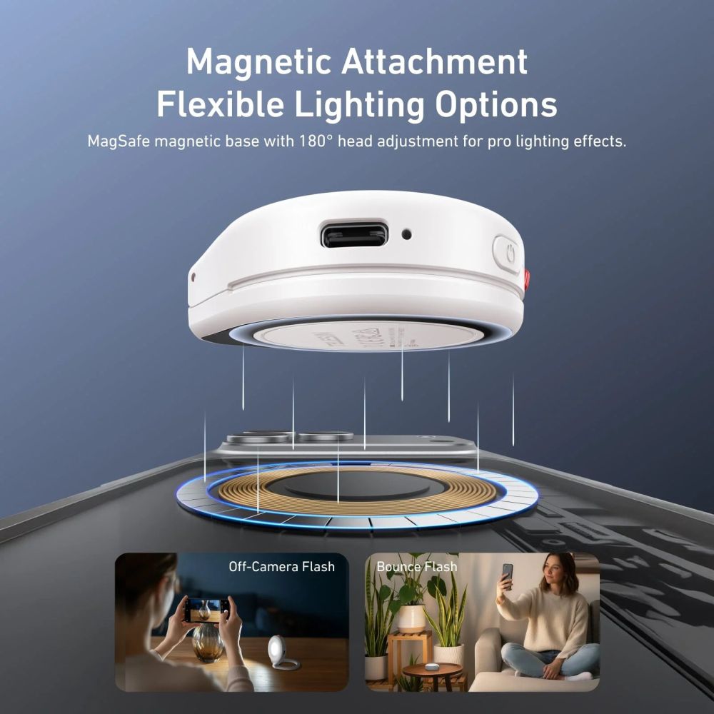 Telesin Magnetic Flash & Ring Light MagSafe - white