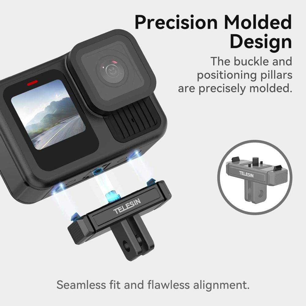 Telesin Latch Mount Magnetic Plastic for GoPro Hero 13