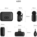 Ulanzi A200 Mini Mic Wireless Microphone USB-C - Black/White