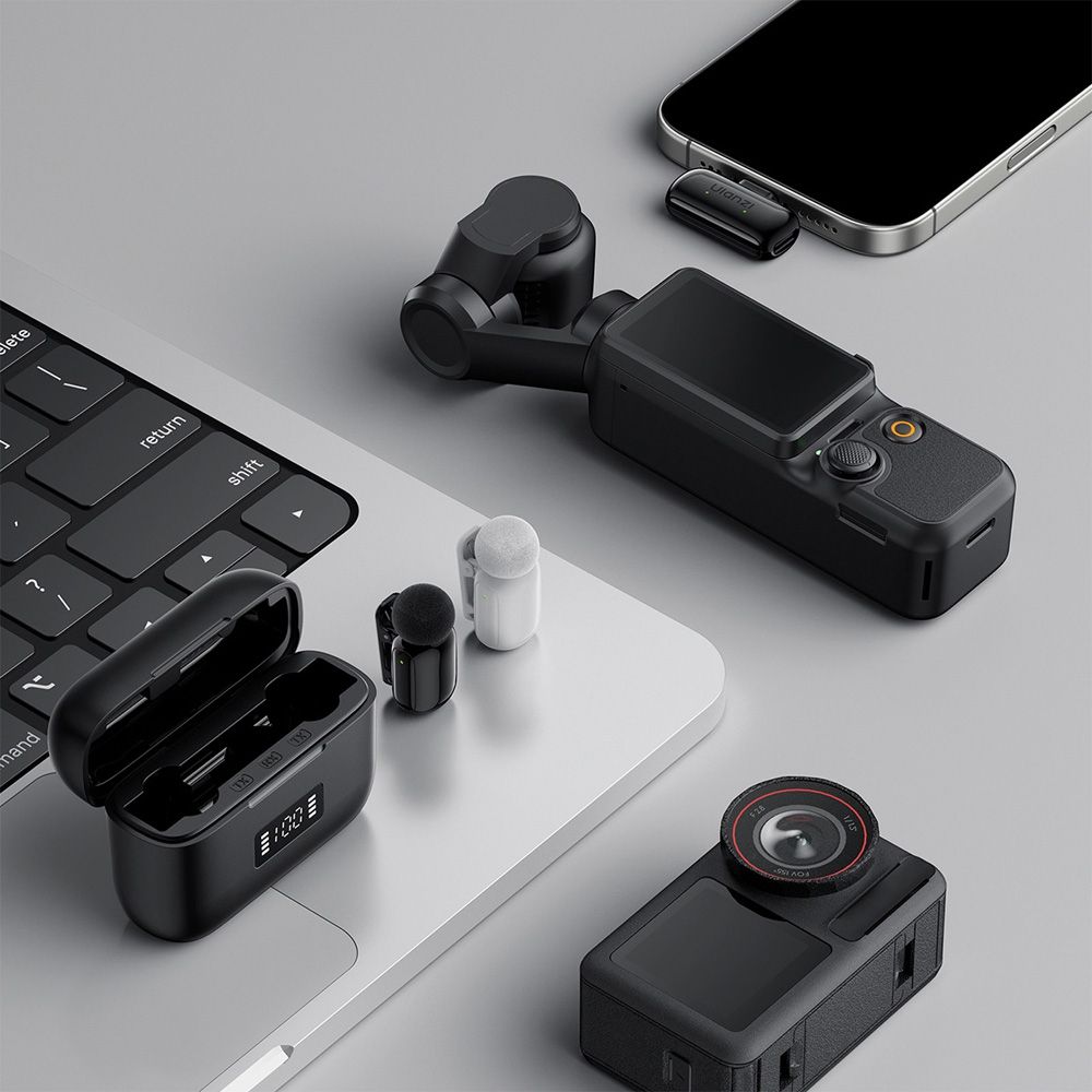 Ulanzi A200 Mini Mic Wireless Microphone USB-C - Black/White