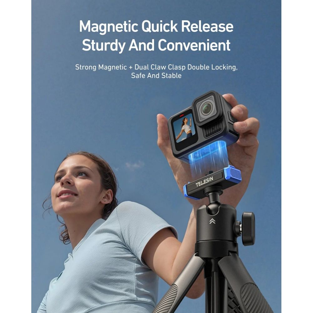 Telesin Selfie stick Mini Tripod 2.0 with Ball Head for GoPro