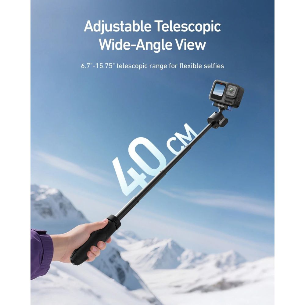 Telesin Selfie stick Mini Tripod 2.0 with Ball Head for GoPro