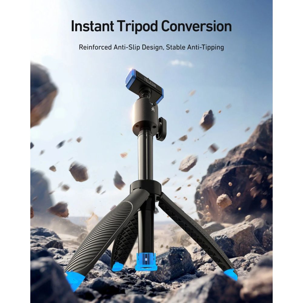 Telesin Selfie stick Mini Tripod 2.0 with Ball Head for GoPro