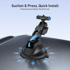 Telesin Quick-Release Suction Cup Mount for GoPro 13