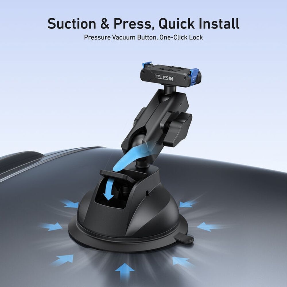 Telesin Quick-Release Suction Cup Mount for DJI Osmo Action
