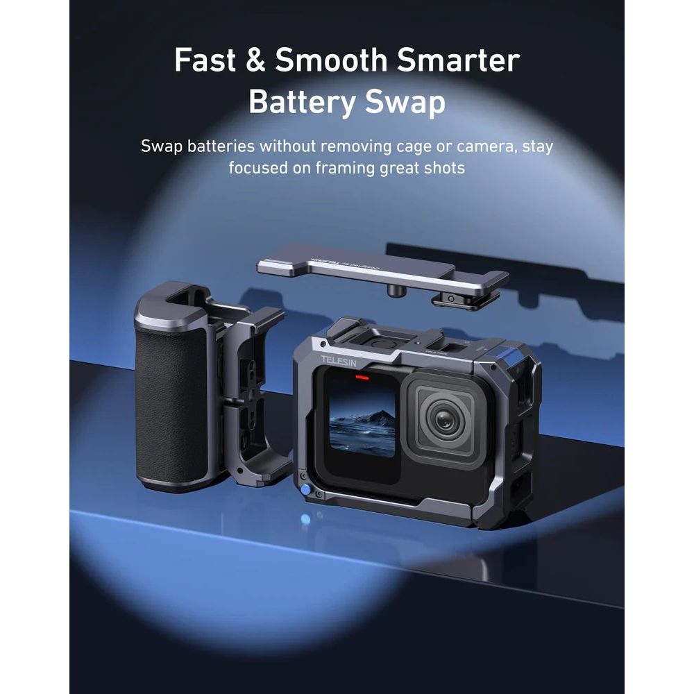 Telesin StreetGrip Kit for GoPro 9/10/11/12/13 with cage