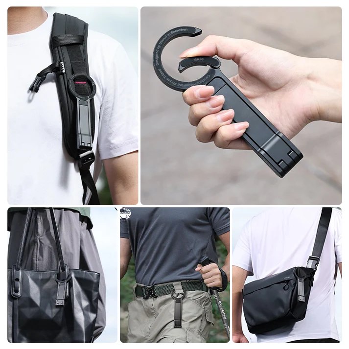 Ulanzi MA30 Mini Smartphone Tripod Magnetic Carabiner Orange