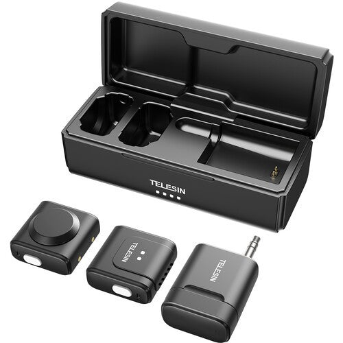 Telesin 2-in-1 Wireless Microphone Set with 2 Transmitters