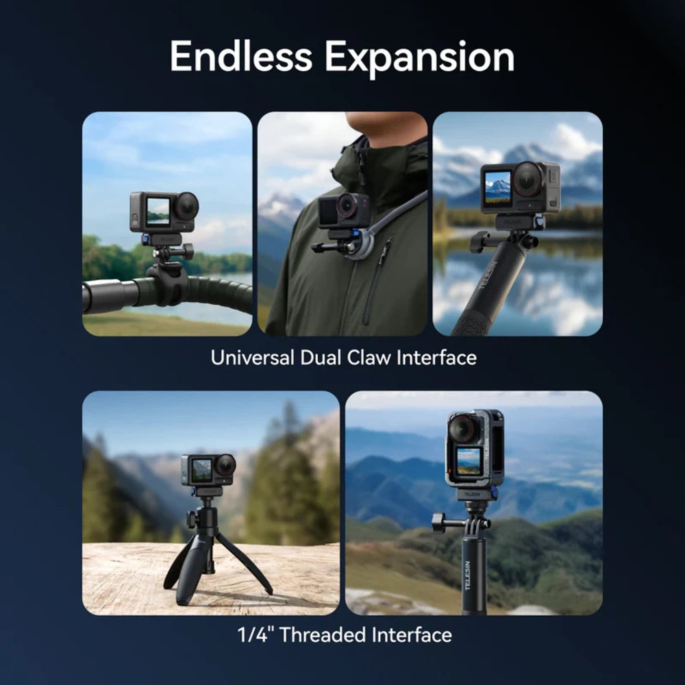 Telesin Quick-Release Mount for DJI Osmo Action & Osmo 360