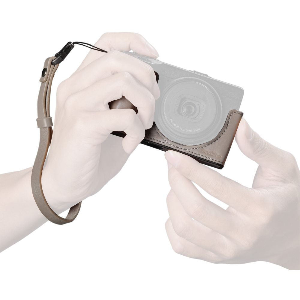 SmallRig 5677 Leather Case Kit for RICOH GR IV / GR III / GR IIIx / GR III HDF / GR IIIx HDF, Grey