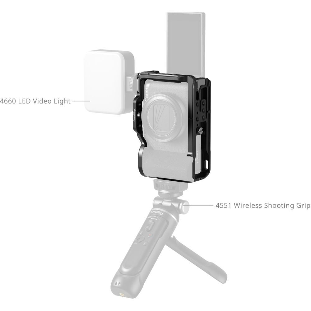 SmallRig 5807 Cage for Canon PowerShot V1, Black