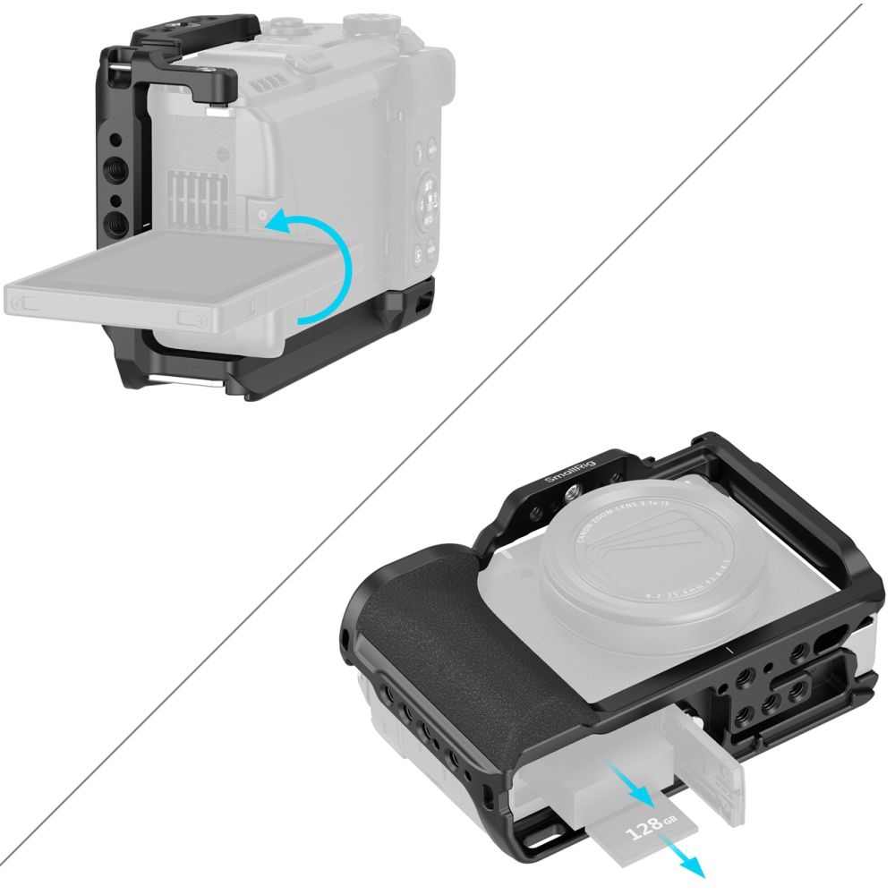 SmallRig 5807 Cage for Canon PowerShot V1, Black