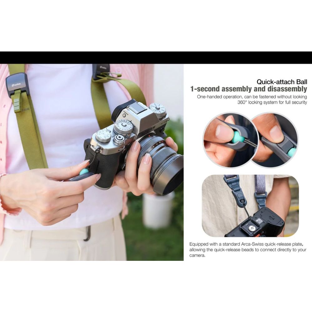 Leofoto Camera strap purple