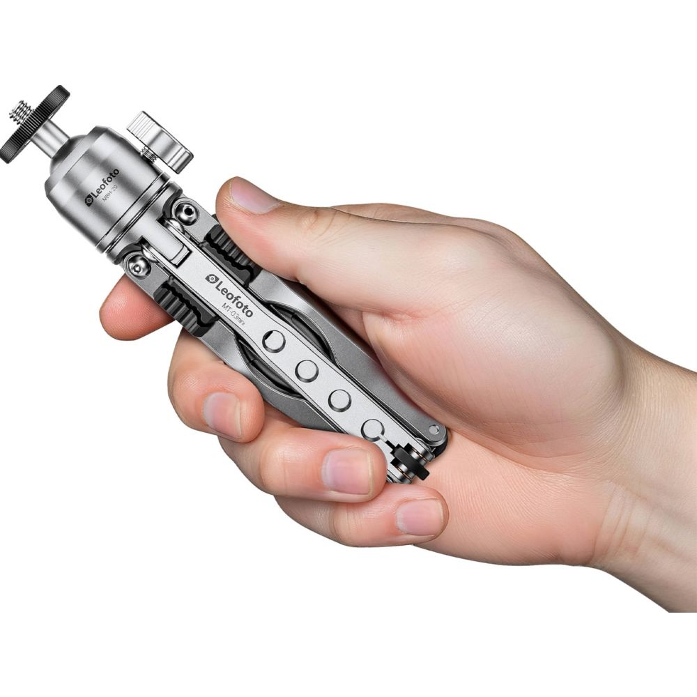Leofoto MT-03mini table tripod + MBH-20 ballhead (silver)