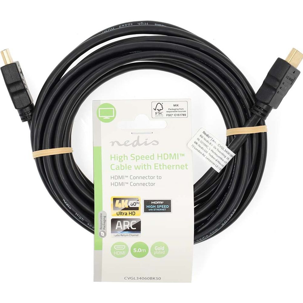 Nedis High Speed ??HDMI cable with Ethernet 5.0m