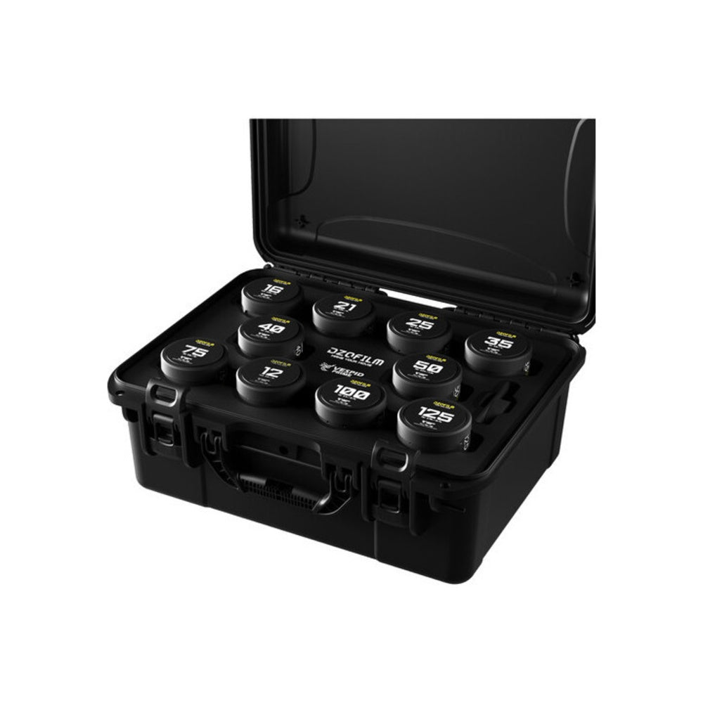 DZOFilm Vespid Prime Cine 10-Lens Kit - 21/25/35/40/50/75/100/125mm T2.1 + 12/16mm T2.8