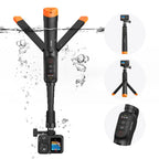 Telesin Underwater Selfie Stick Tripod with Remote for GoPro