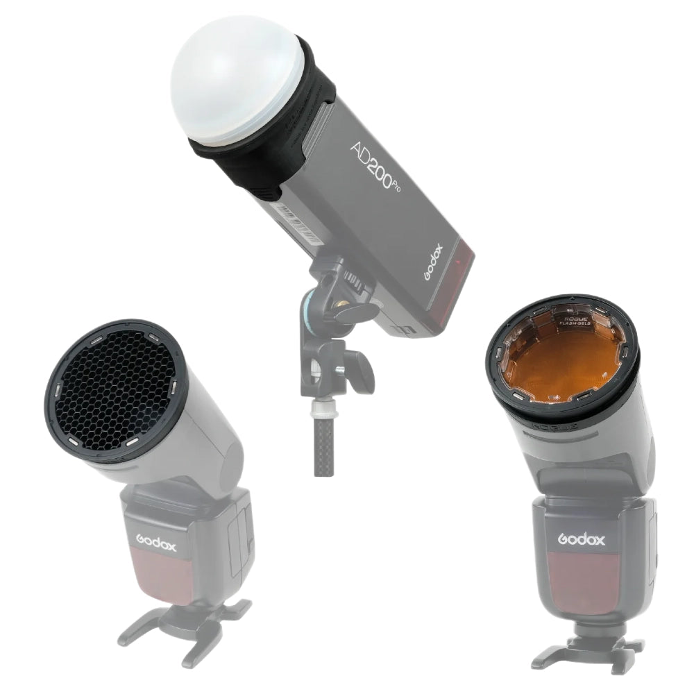 Rogue Round Flash Kit + Rogue Flash Adapter V2 - Standard