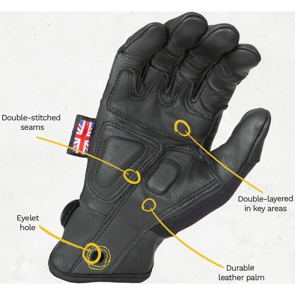 Dirty Rigger Leather Grip 3.0 Glove Full Fingered XXL
