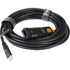 Tether Tools TetherPro Optima 10G USB-C TetherBoost Locking Extension Cable, 4.8m Black