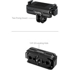 SmallRig 5890 Bidirectional Quick Release Folding Adapter Mount with 2-Prong Mount and 1/4"-20 Threaded Hole