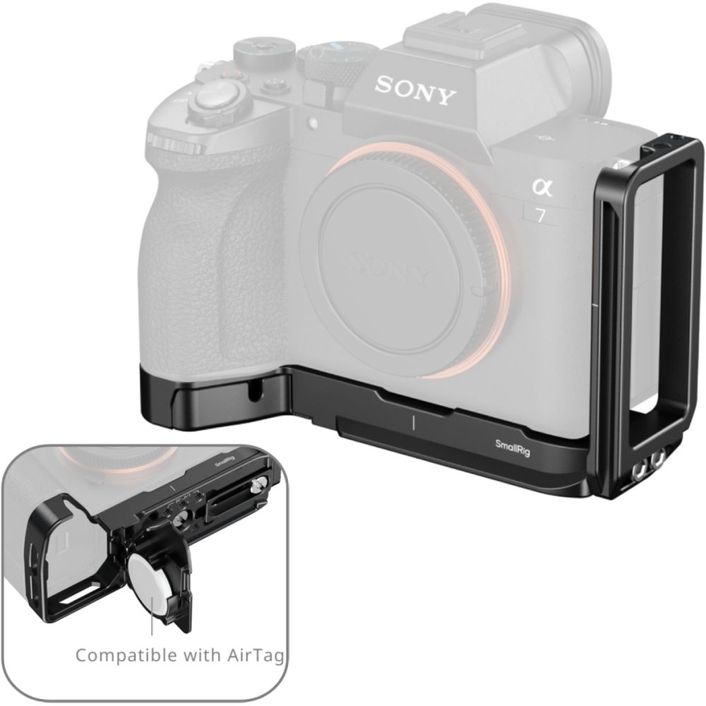 SmallRig 6034 L-Shaped Mount Plate with AirTag Slot for Sony Alpha 7 V / 7R V / 7 IV