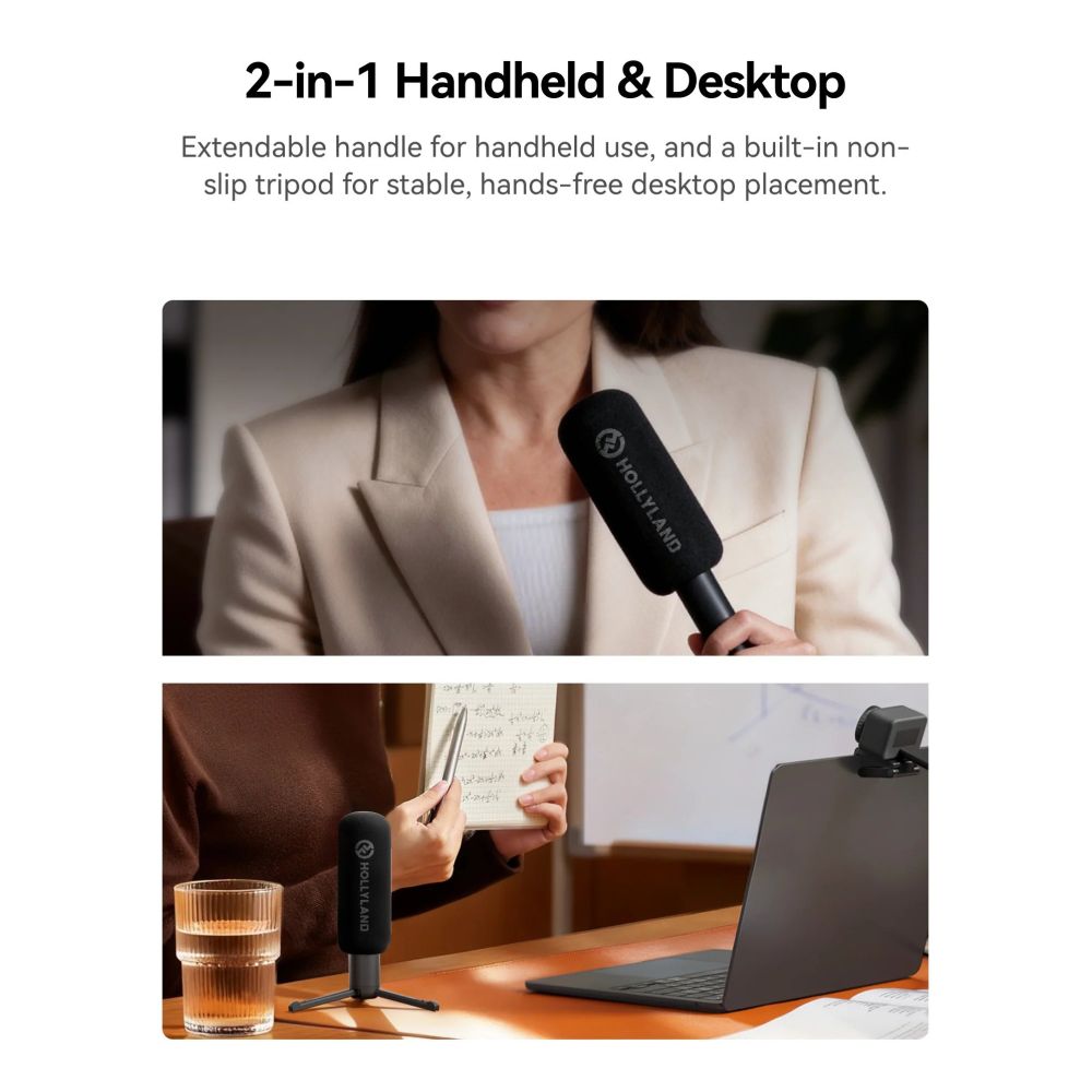 Hollyland Interview Adaptor for Wireless Microphones (Handheld/Desktop)