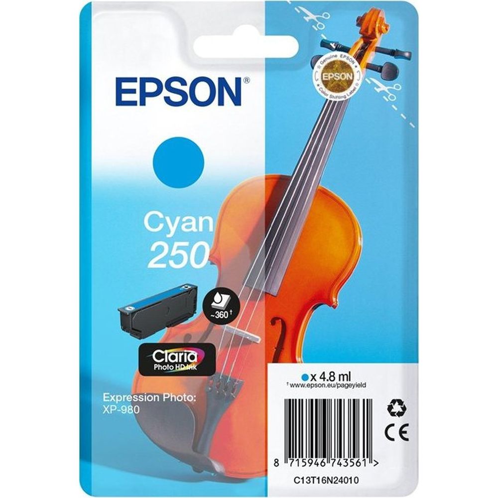 Epson Singlepack Cyan 250 ink