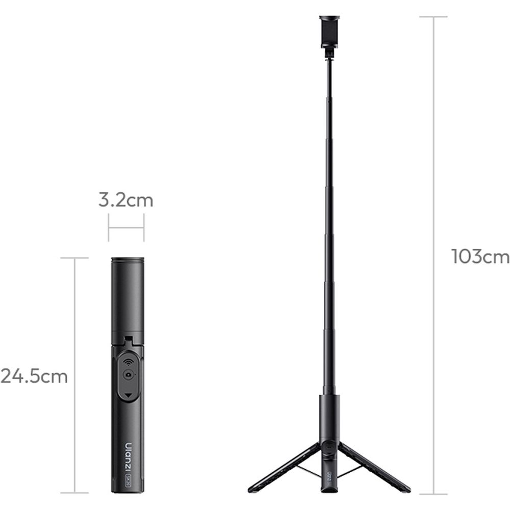Ulanzi SK26 Portable Selfie stick Tripod (Phone Clamp)