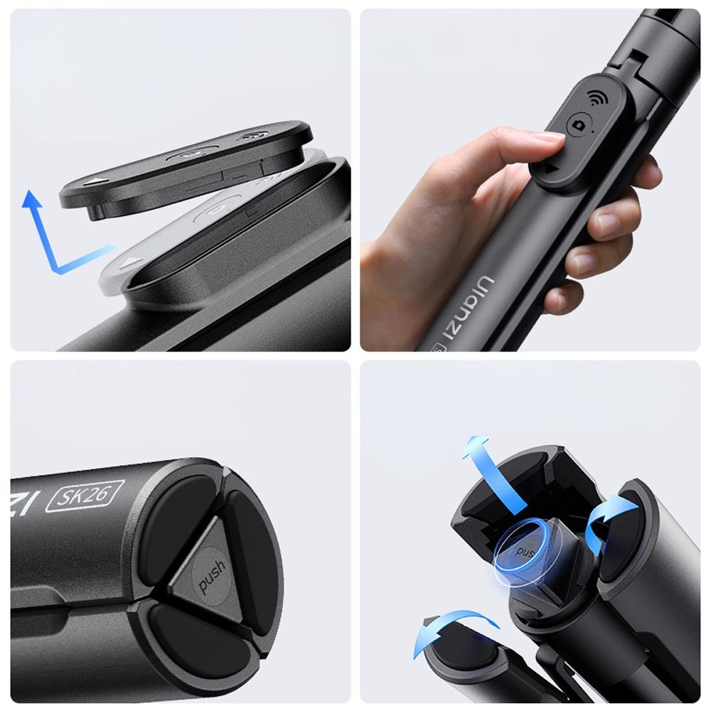 Ulanzi SK26 Portable Selfie stick Tripod (Phone Clamp)