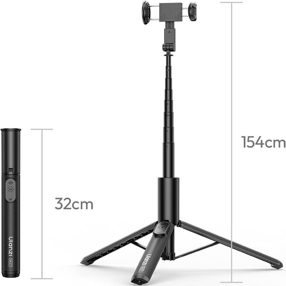 Ulanzi SK27 Portable Selfie stick Tripod Plus (Phone Clamp)