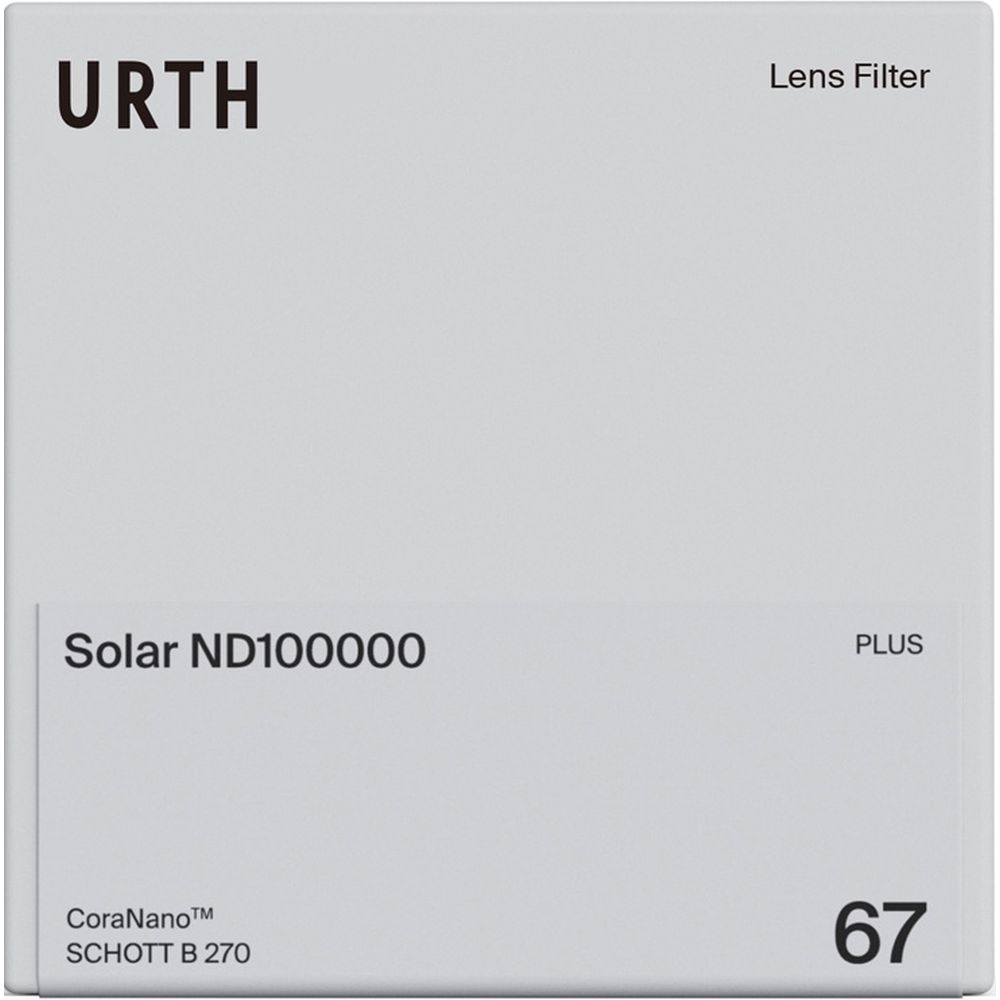Urth 67mm Solar ND100000 (16.6 Stop) Filter Plus+