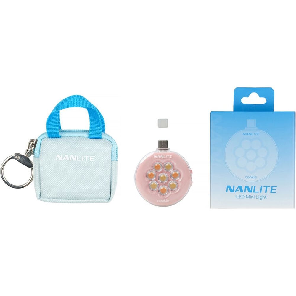Nanlite cookie LED Mini Light (coral pink)