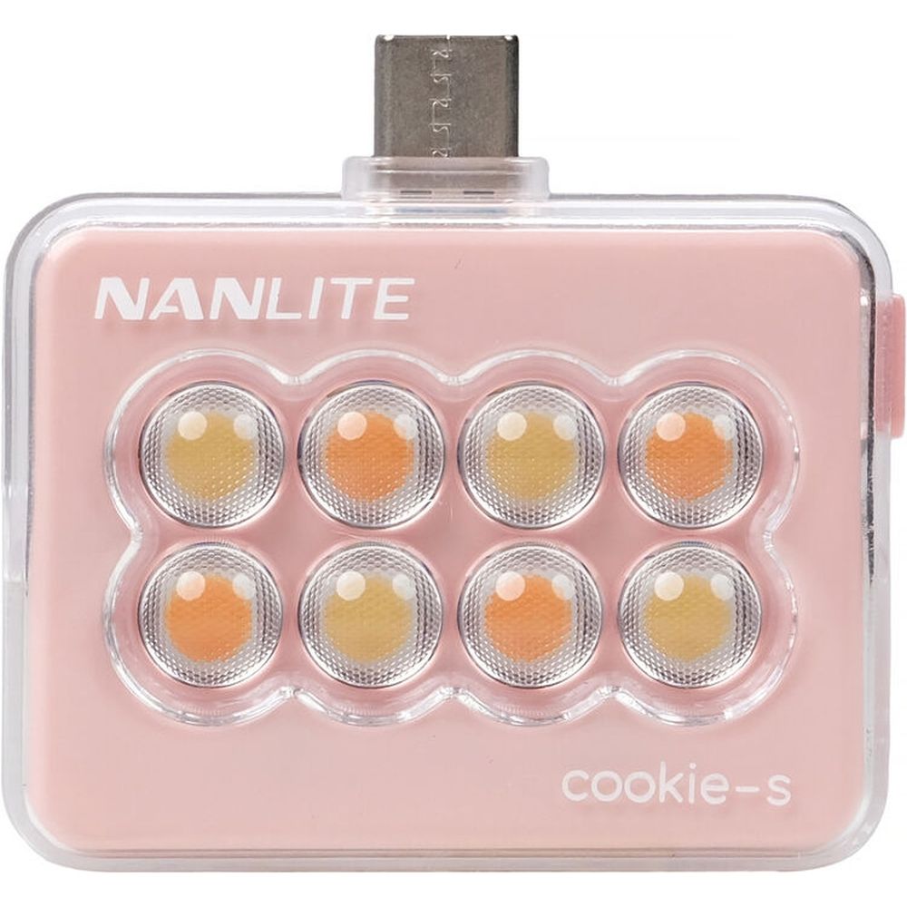 Nanlite cookie-s LED Mini Light (coral pink)