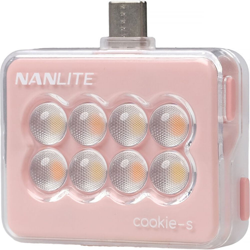 Nanlite cookie-s LED Mini Light (coral pink)