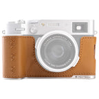PGYTECH Leather Camera Case for Fujifilm X100VI – Clay Brown