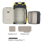 Leofoto Backup Series Backpack 35L Yellow Incl. Medium Divider