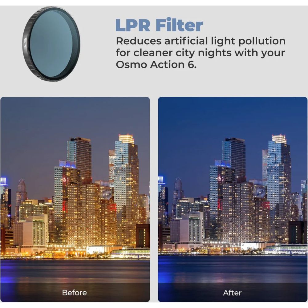 Freewell DJI Osmo Action 6 Light Pollution Reduction Filter