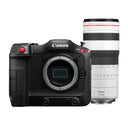 Canon EOS C70 Body + RF 70-200mm f/2.8L IS USM Z - White
