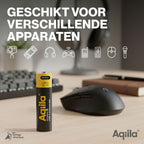 Aqiila AA USB-C Rechargable Battery 1.5V 2000mAh Li-Ion (4x)