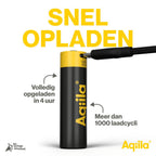 Aqiila 18650 USB-C Rechargable Battery 3.7V 2000mAh Li-Ion (1x)
