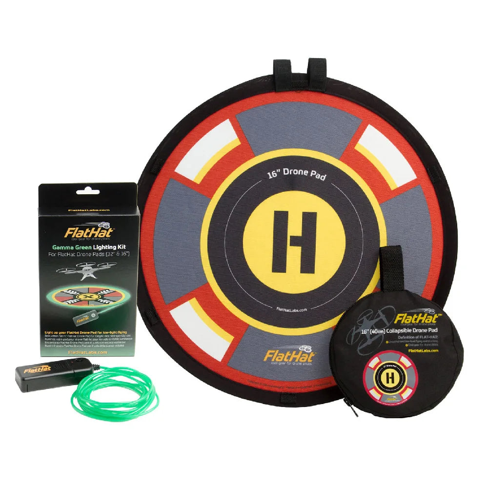 FlatHat 40cm Drone Pad Lighting Kit - Green
