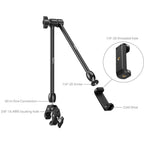 SmallRig 5624 Desktop Magic Arm with Crab-Shaped Clamp Kit
