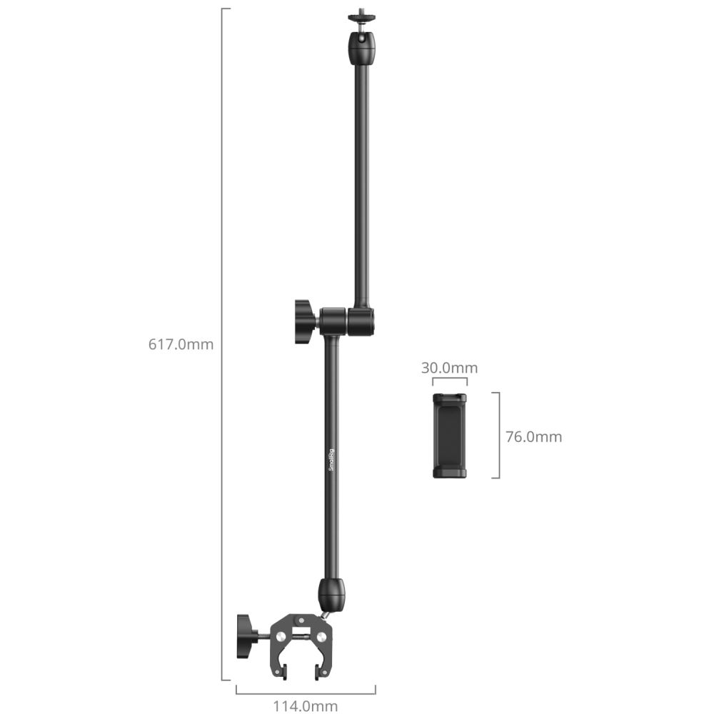 SmallRig 5624 Desktop Magic Arm with Crab-Shaped Clamp Kit