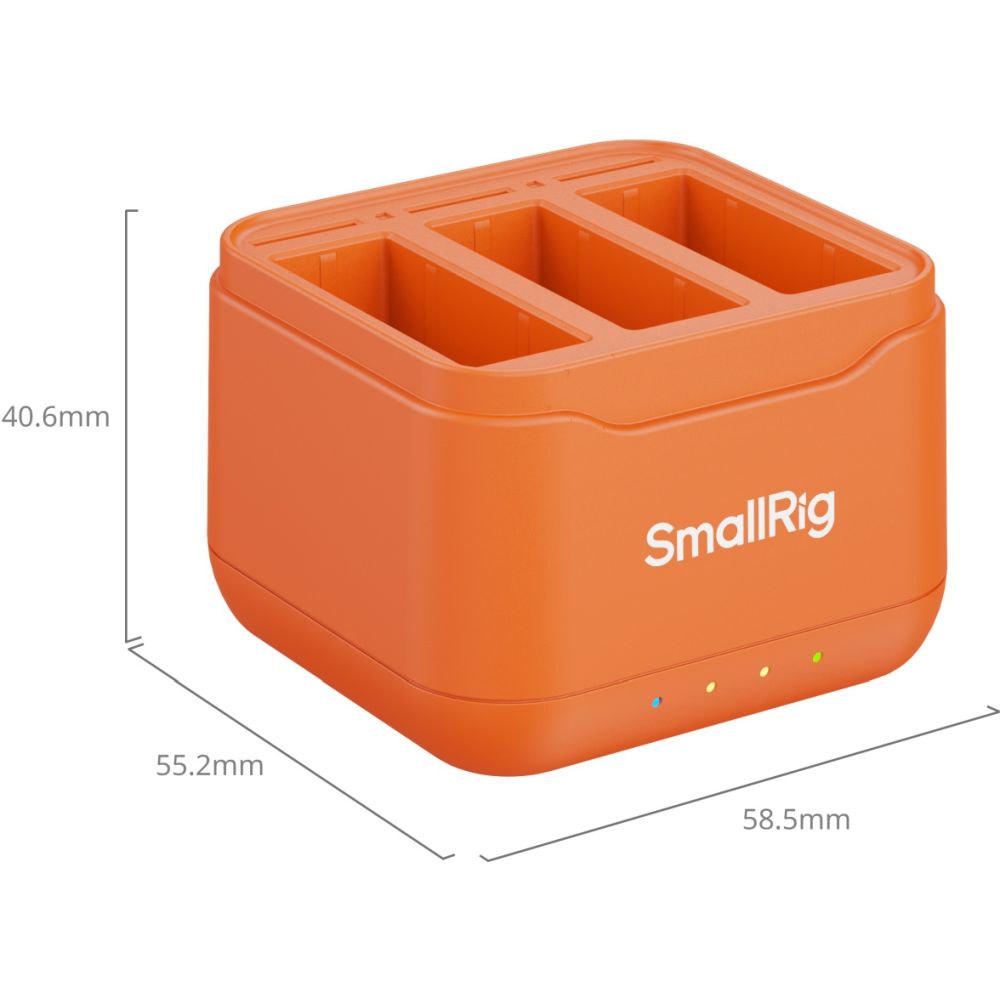 SmallRig 5921 Camera Battery Charger for DJI Action 6 / Action 5 Pro / Osmo 360